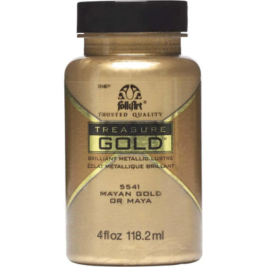 FolkArt Treasure Gold Acrylic Paint - Mayan Gold