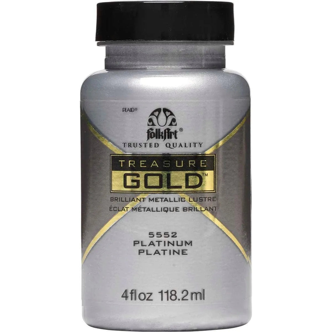 FolkArt Treasure Gold Acrylic Paint - Platinum