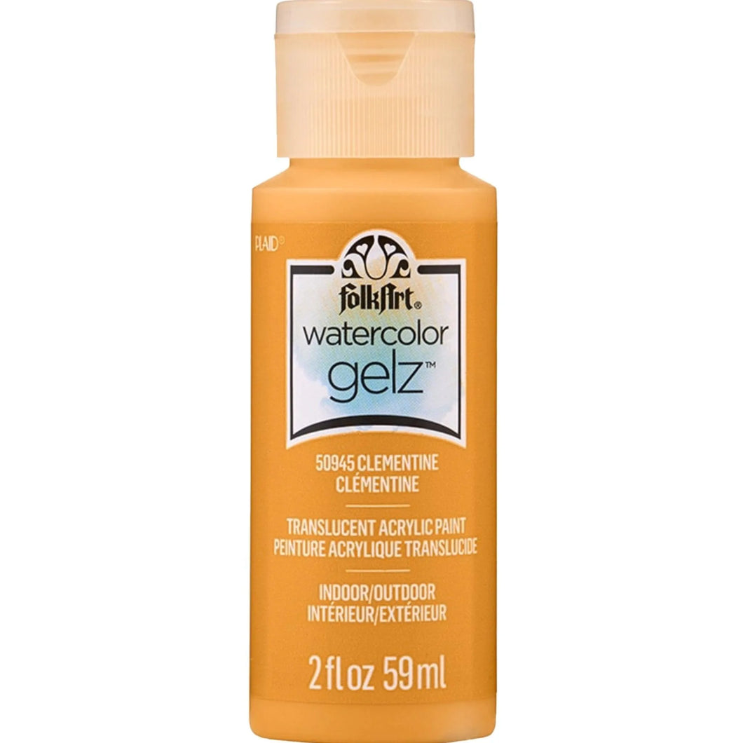 FolkArt Watercolor Gelz Acrylic Paint - Clementine
