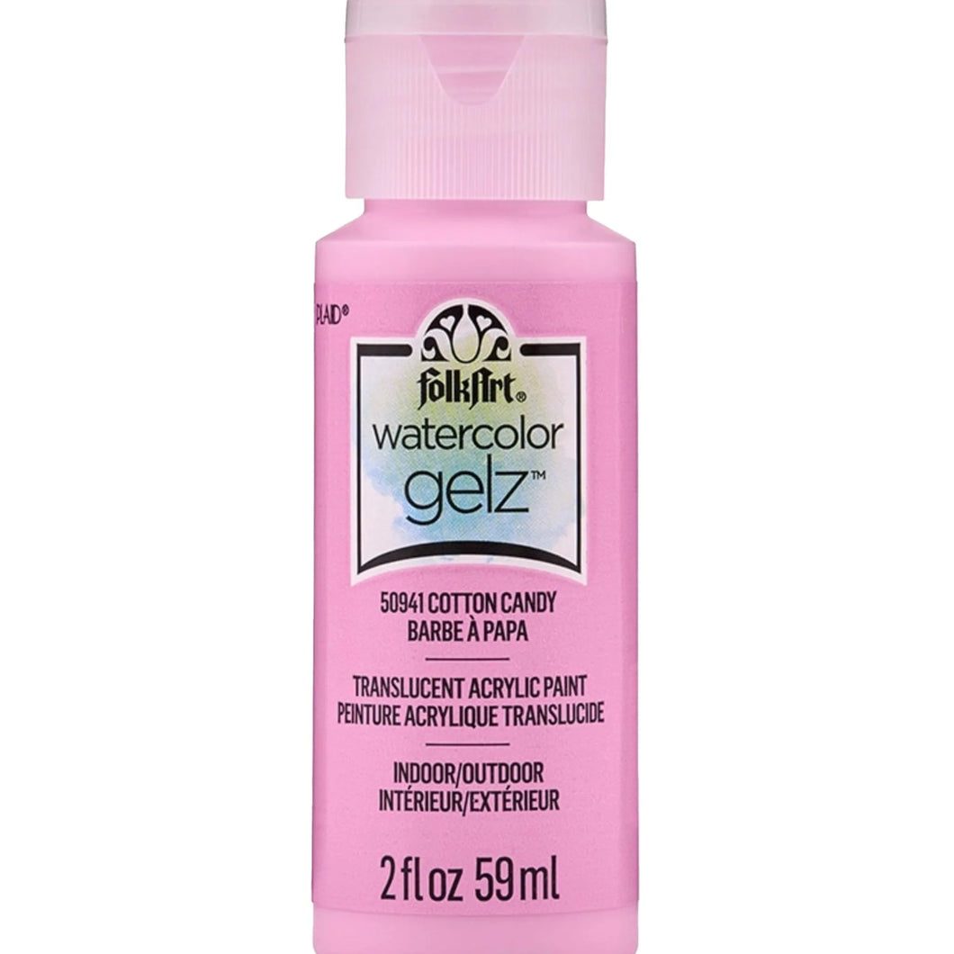 FolkArt Watercolor Gelz Acrylic Paint - Cotton Candy