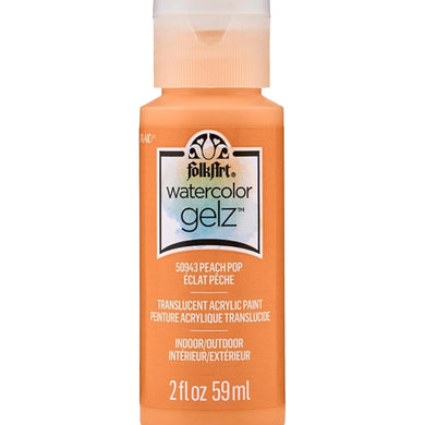 FolkArt Watercolor Gelz Acrylic Paint - Peach Pop