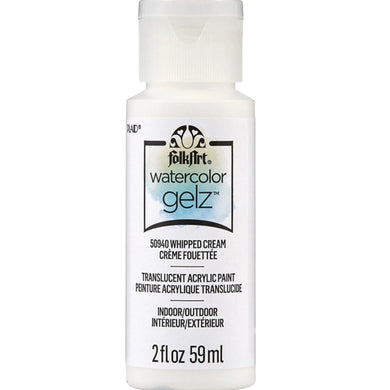 FolkArt Watercolor Gelz Acrylic Paint - Whipped Cream