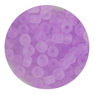 Glass Seed String Beads - Frosted Lavender