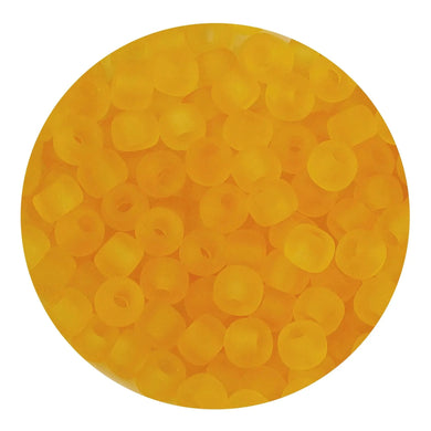 Glass Seed String Beads - Frosted Orange