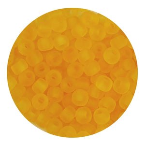 Glass Seed String Beads - Frosted Orange