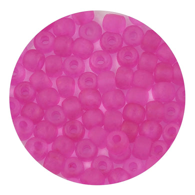Glass Seed String Beads - Frosted Watermelon