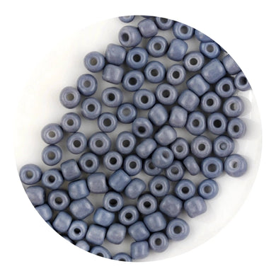 Glass Seed String Beads - Gray