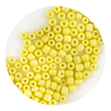 Glass Seed String Beads - Light Yellow
