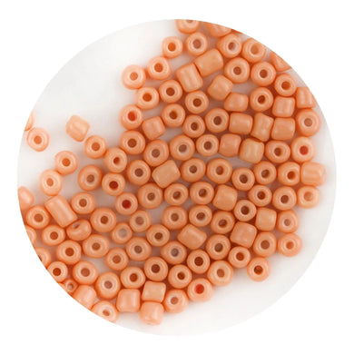 Glass Seed String Beads - Peach