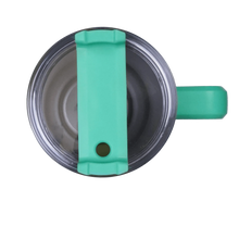 Load image into Gallery viewer, Handled Tumbler Shimmer Ombre - White &amp; Mint