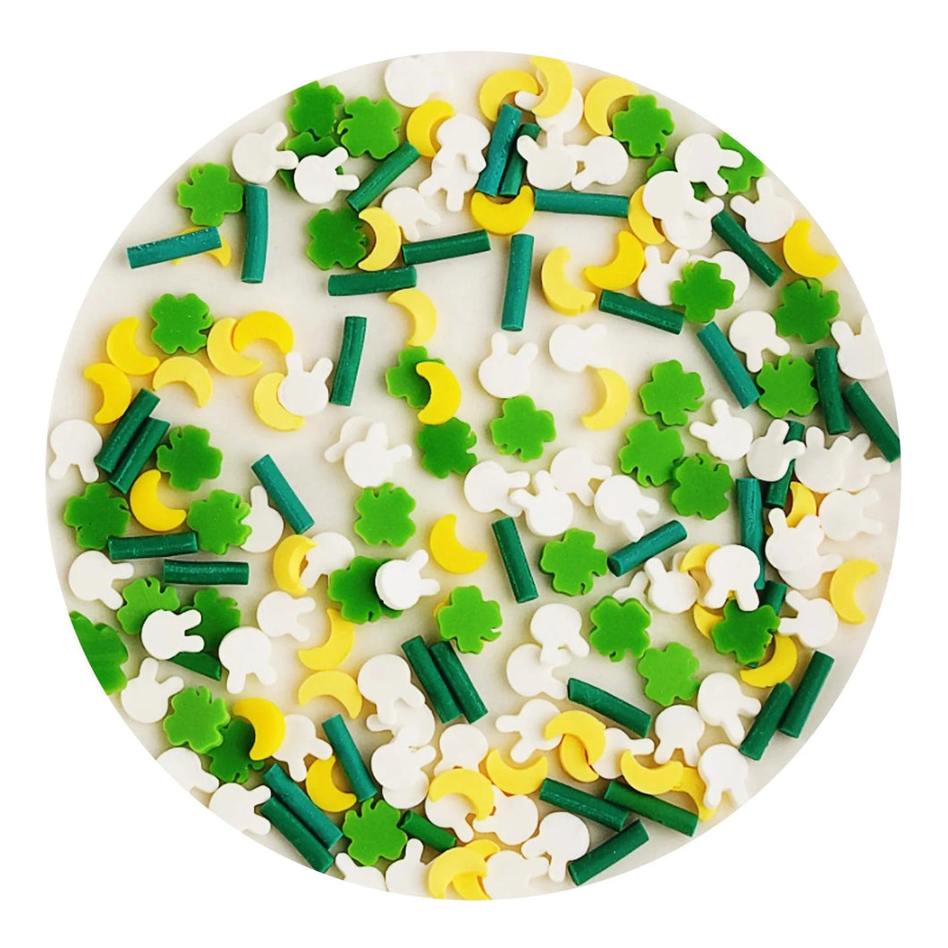 Poly Clay Slices - Bunny & Shamrock Sprinkles