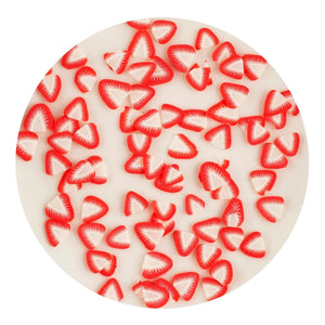 Poly Clay Slices - Strawberry Slices