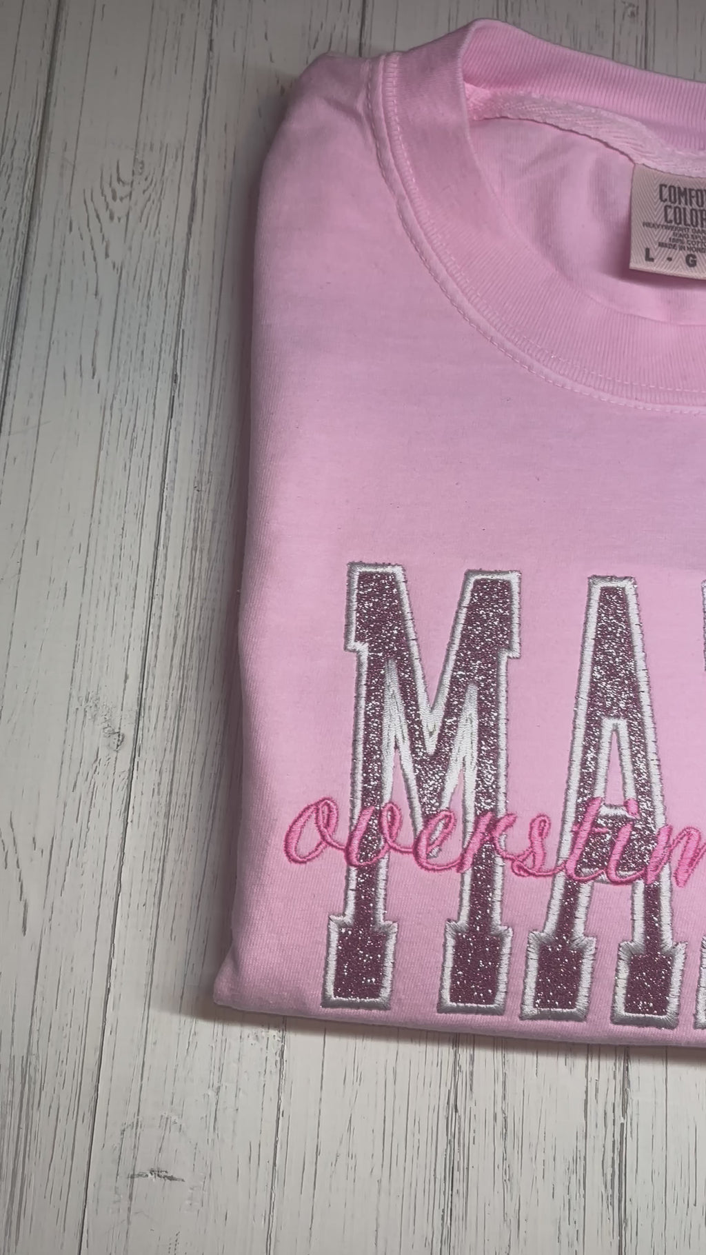 Overstimulated Mama! Embroidered T-Shirt