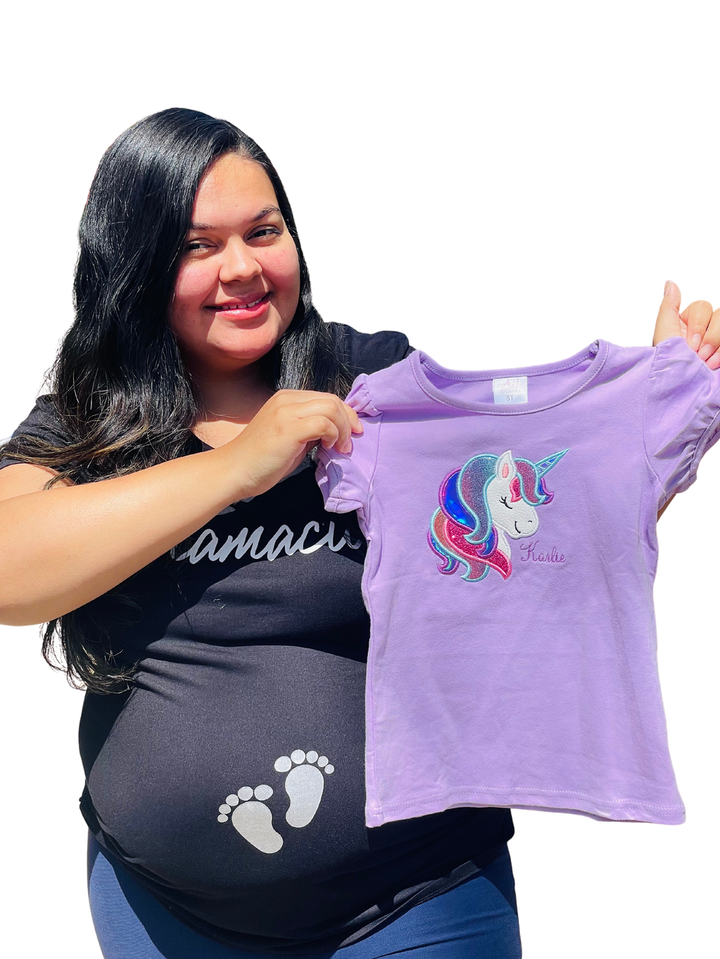 Unicorn Embroidered shirt! Puff sleeves