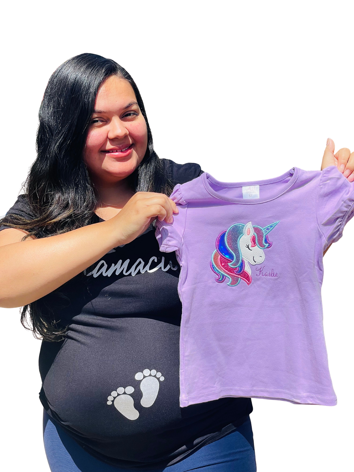 Unicorn Embroidered shirt! Puff sleeves