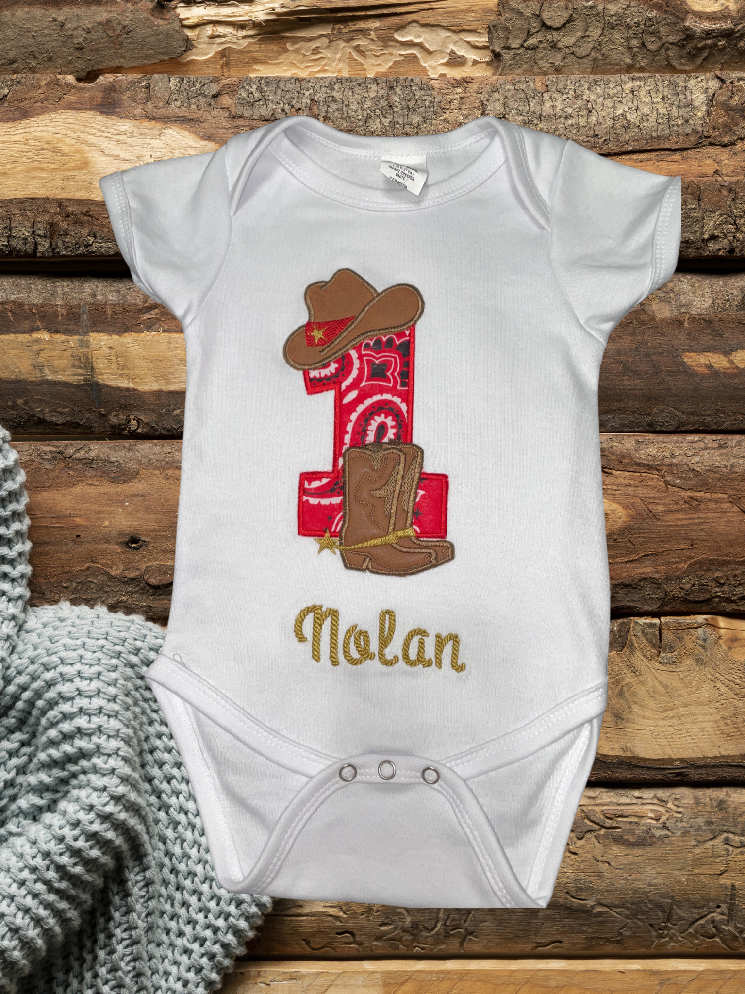 Wild one Cowboy Onesie!