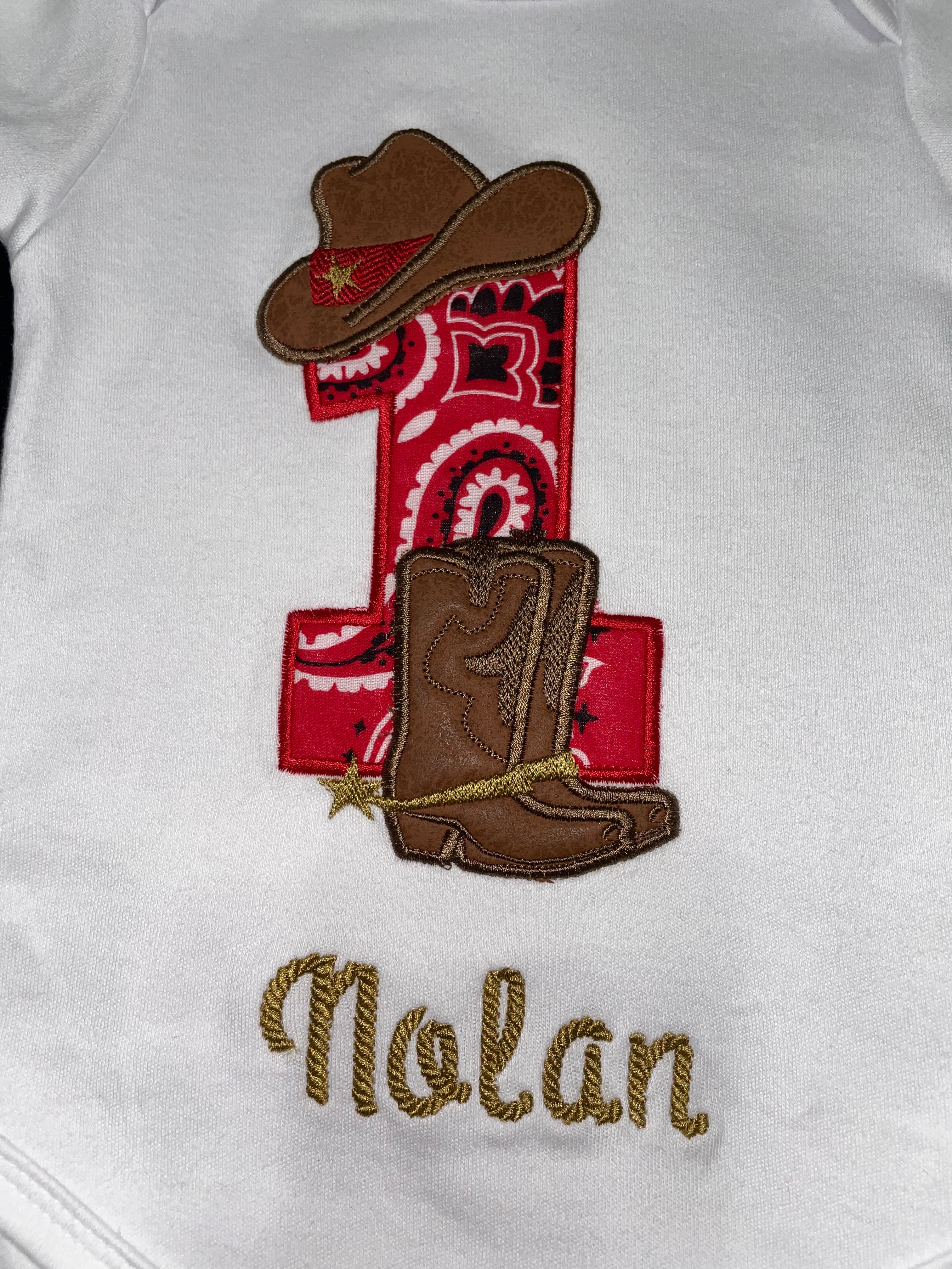 Wild one Cowboy Onesie!