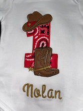 Load image into Gallery viewer, Wild one Cowboy Onesie!
