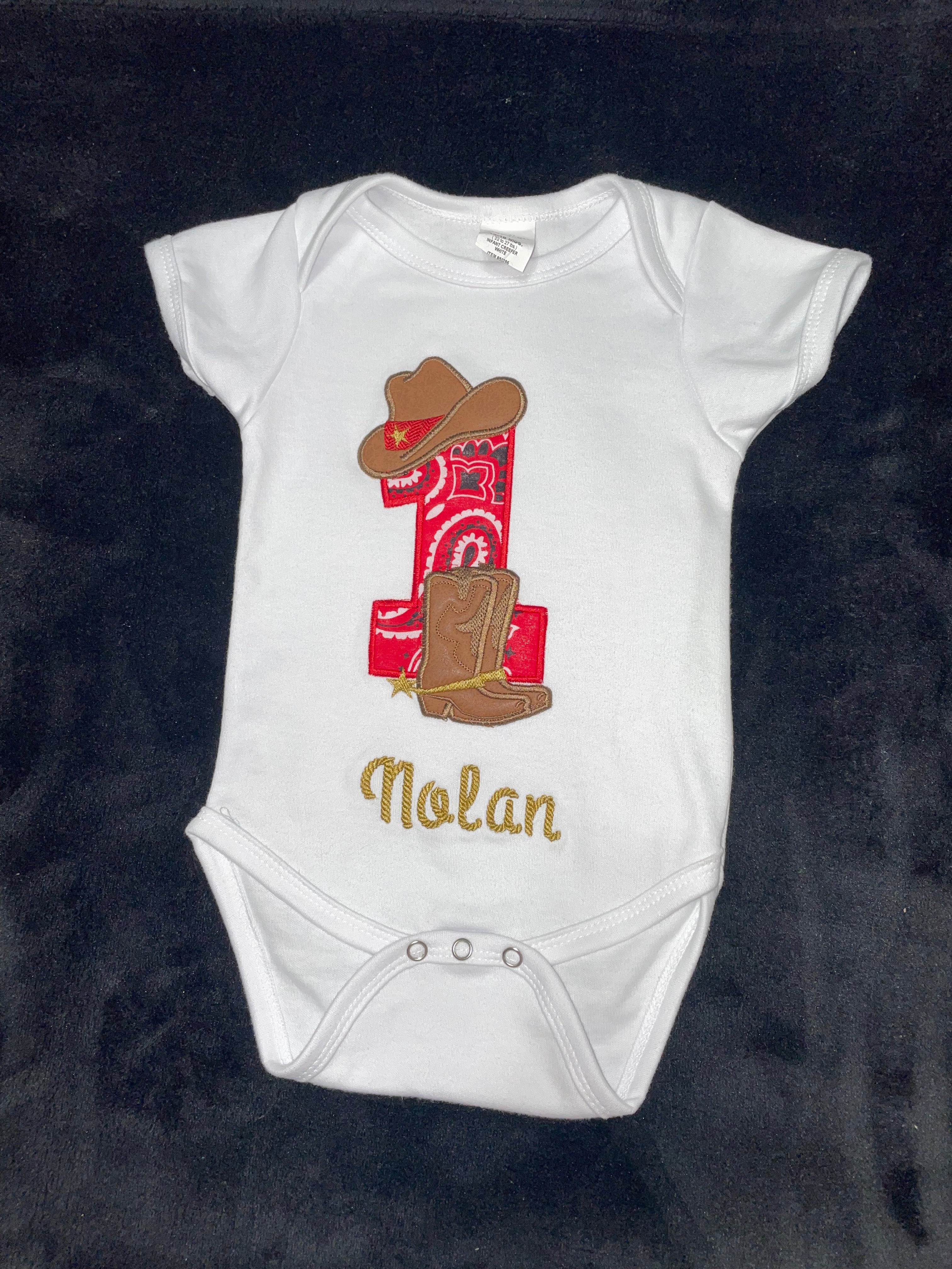 Wild one Cowboy Onesie!