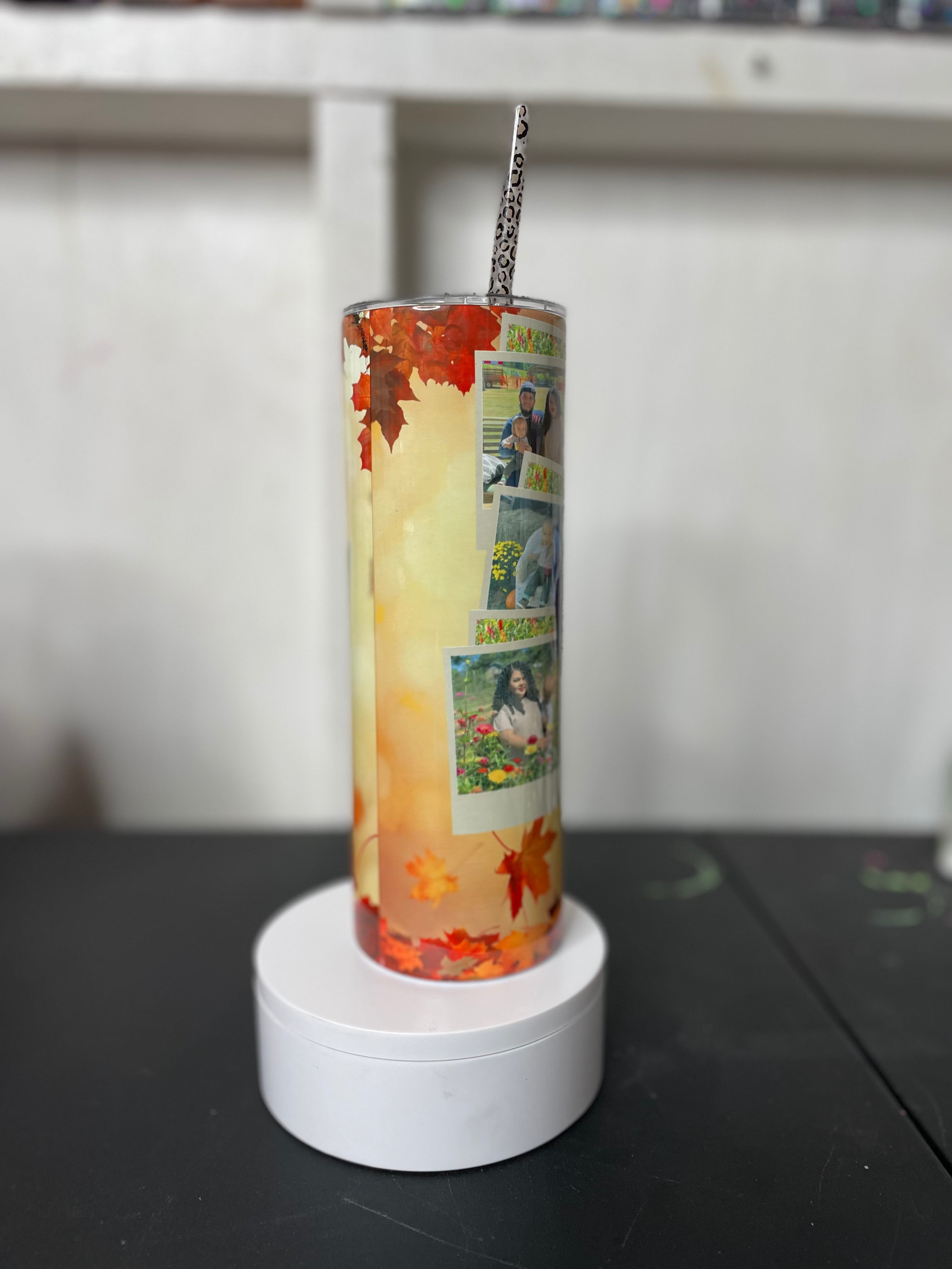 Custom hey pumpkin picture cup!