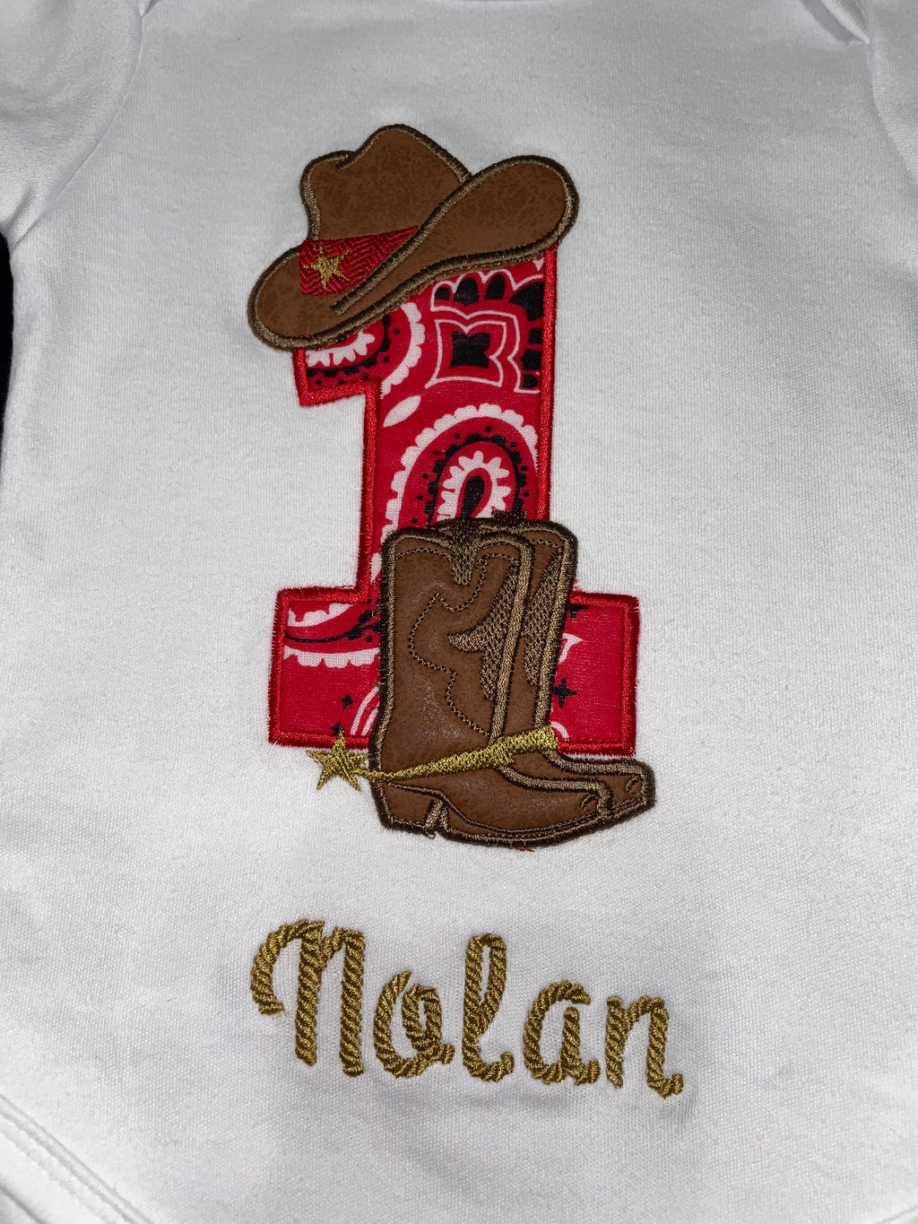 Wild one Cowboy Onesie!