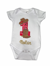 Load image into Gallery viewer, Wild one Cowboy Onesie!