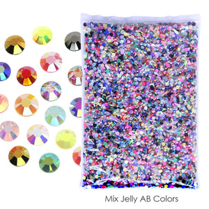 Wholesale Jelly AB Resin Non-Hot Fix Rhinestones