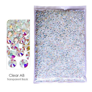 Bulk Package 2-6mm Mix Sizes Resin Non-Hot Fix Rhinestones