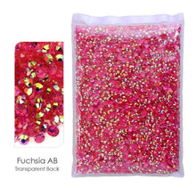 Load image into Gallery viewer, Bulk Package 2-6mm Mix Sizes Resin Non-Hot Fix Rhinestones