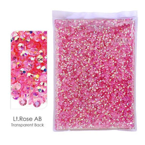 Bulk Package 2-6mm Mix Sizes Resin Non-Hot Fix Rhinestones