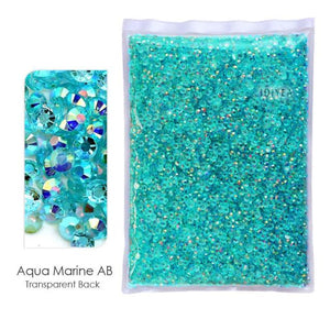 Bulk Package 2-6mm Mix Sizes Resin Non-Hot Fix Rhinestones