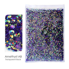 Load image into Gallery viewer, Bulk Package 2-6mm Mix Sizes Resin Non-Hot Fix Rhinestones