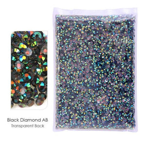 Bulk Package 2-6mm Mix Sizes Resin Non-Hot Fix Rhinestones