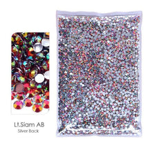 Load image into Gallery viewer, Bulk Package 2-6mm Mix Sizes Resin Non-Hot Fix Rhinestones