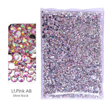 Load image into Gallery viewer, Bulk Package 2-6mm Mix Sizes Resin Non-Hot Fix Rhinestones