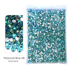 Bulk Package 2-6mm Mix Sizes Resin Non-Hot Fix Rhinestones