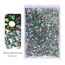 Load image into Gallery viewer, Bulk Package 2-6mm Mix Sizes Resin Non-Hot Fix Rhinestones