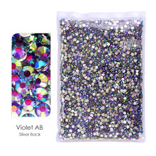 Load image into Gallery viewer, Bulk Package 2-6mm Mix Sizes Resin Non-Hot Fix Rhinestones