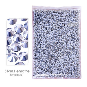 Bulk Package 2-6mm Mix Sizes Resin Non-Hot Fix Rhinestones